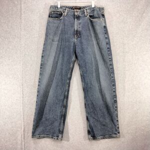 VTG Polo Jeans Co. Woodrow Jeans Mens Sz 38 x 30 Blue Straight Leg Relaxed Fit